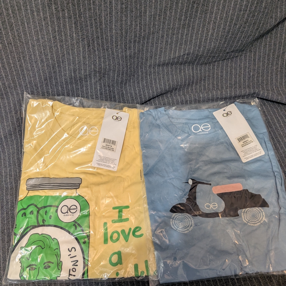 QED London Kids Graphic T-Shirts - Yellow and Blue